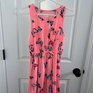 Girl’s SO Pink Butterfly Pocket Dress